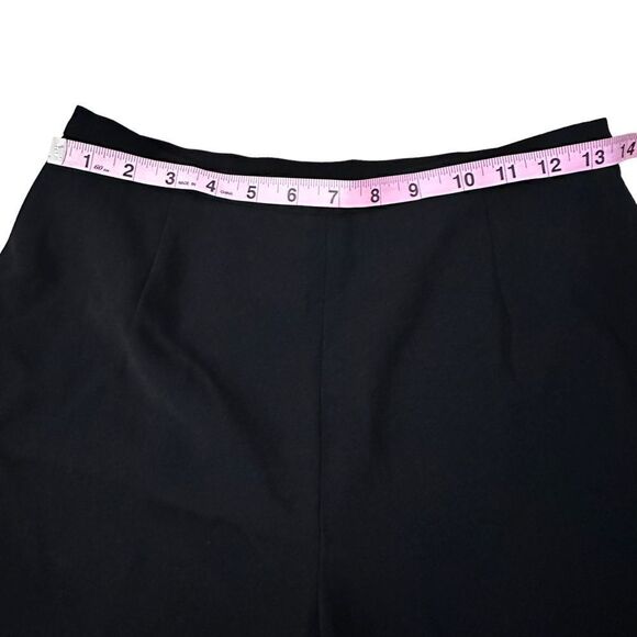 Ann Taylor ~ Womens Black wide leg dress slacks ~ size 4 ~ fully lined - Picture 3 of 7